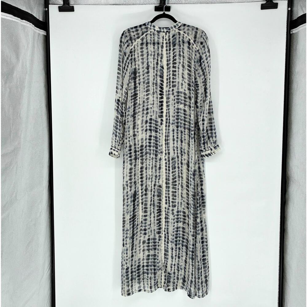 Soft Surroundings White and Navy Tie-Dye Maxi Dress - Picture 2 of 9
